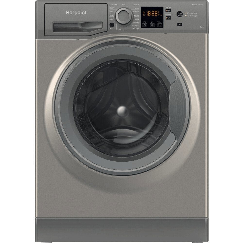 Hotpoint NSWF945CGGUKN Freestanding 9kg 1400rpm Washing Machine in Graphite