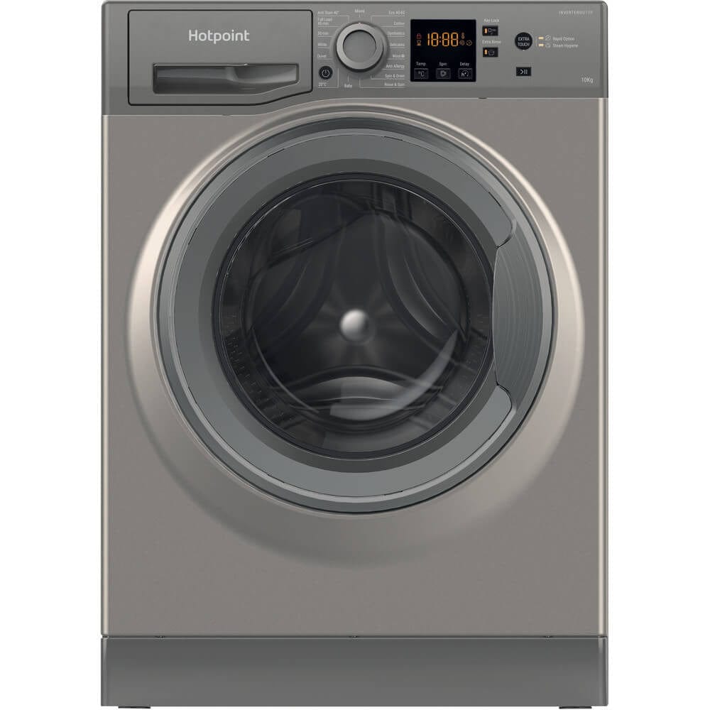 Hotpoint NSWM1043CGGUKN 10Kg Washing Machine with 1400 rpm - Graphite