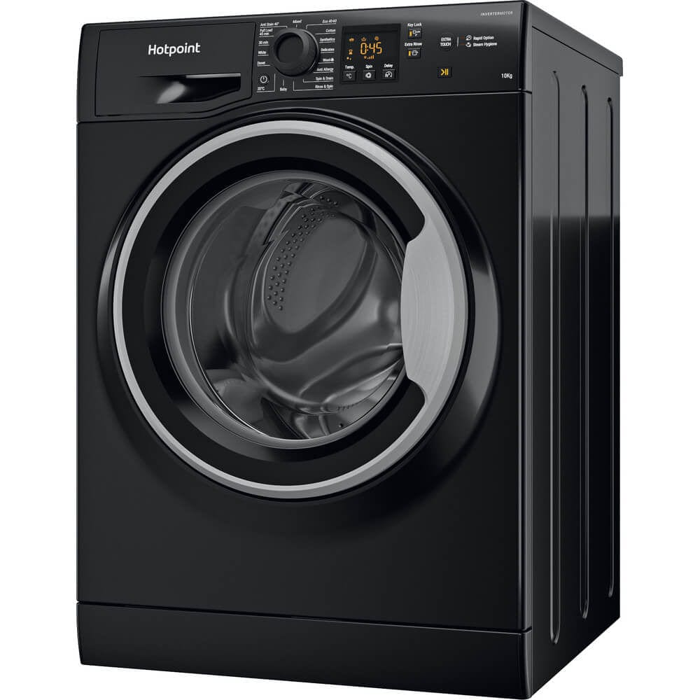 Hotpoint NSWM1044CBSUKN 10Kg Washing Machine with 1400 rpm - Black