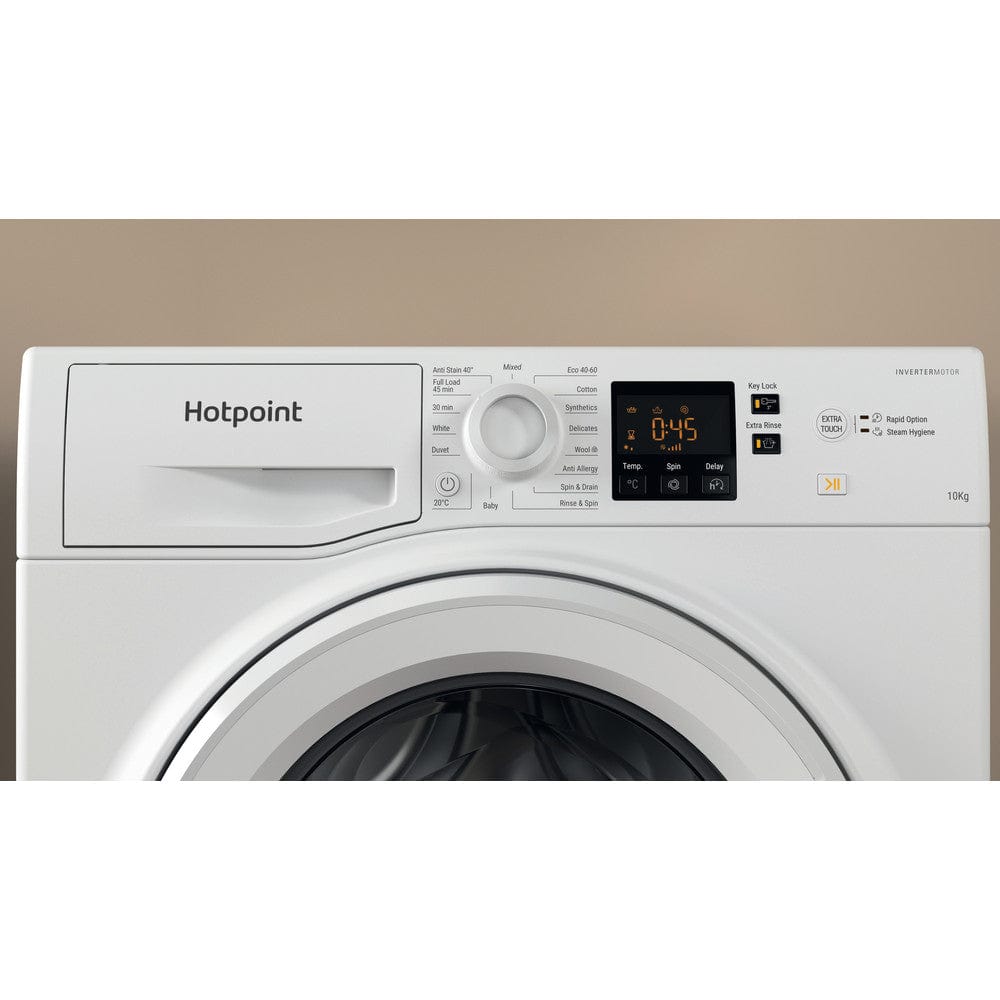 Hotpoint NSWM1044CWUKN 10kg 1400rpm Freestanding Washing Machine - White