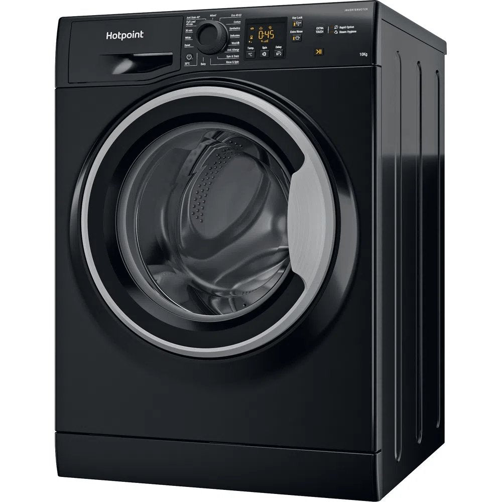 Hotpoint NSWM1045CBSUKN 10Kg Freestanding Washing Machine, 59.5cm Wide - Black