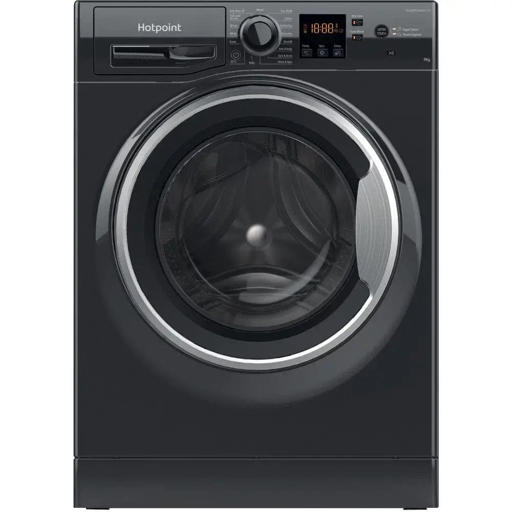 Hotpoint NSWM965CBSUKN 9Kg Freestanding Washing Machine with 1600 Rpm, 59.5cm Wide - Black