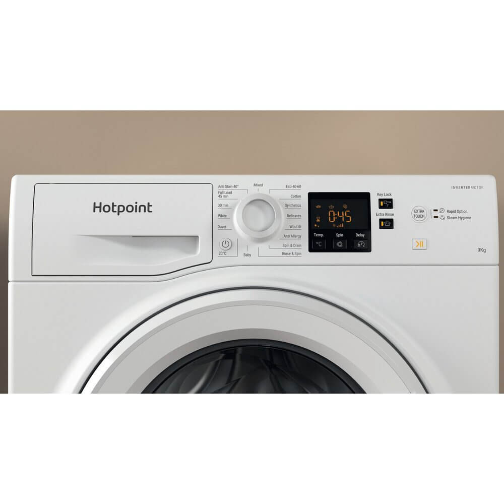 Hotpoint NSWM965CWUKN Freestanding Washing Machine 9kg 1600 Spin White