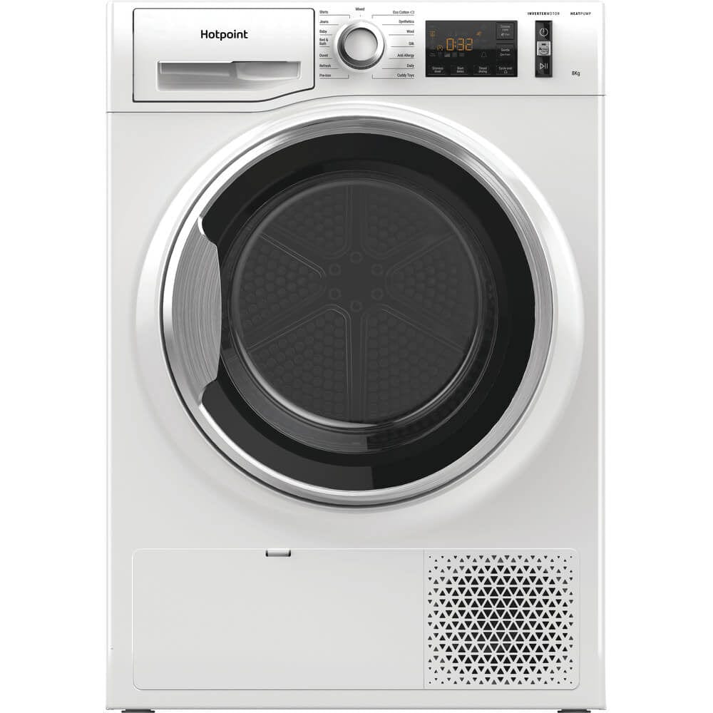 Hotpoint NTM118X3XB 8kg Load Heat Pump Tumble Dryer Class A++ White