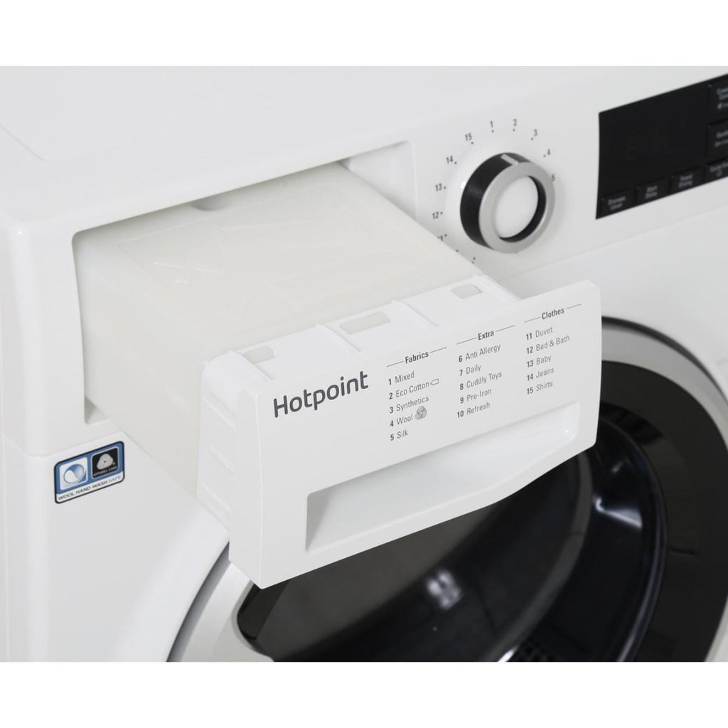 Hotpoint NTM1192SK 9kg Heat Pump Condenser Tumble Dryer A++ Rated - White