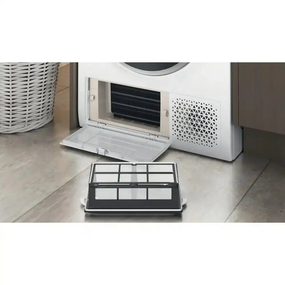 Hotpoint NTSM1182SKUK 8kg Heat Pump Condenser Dryer in White