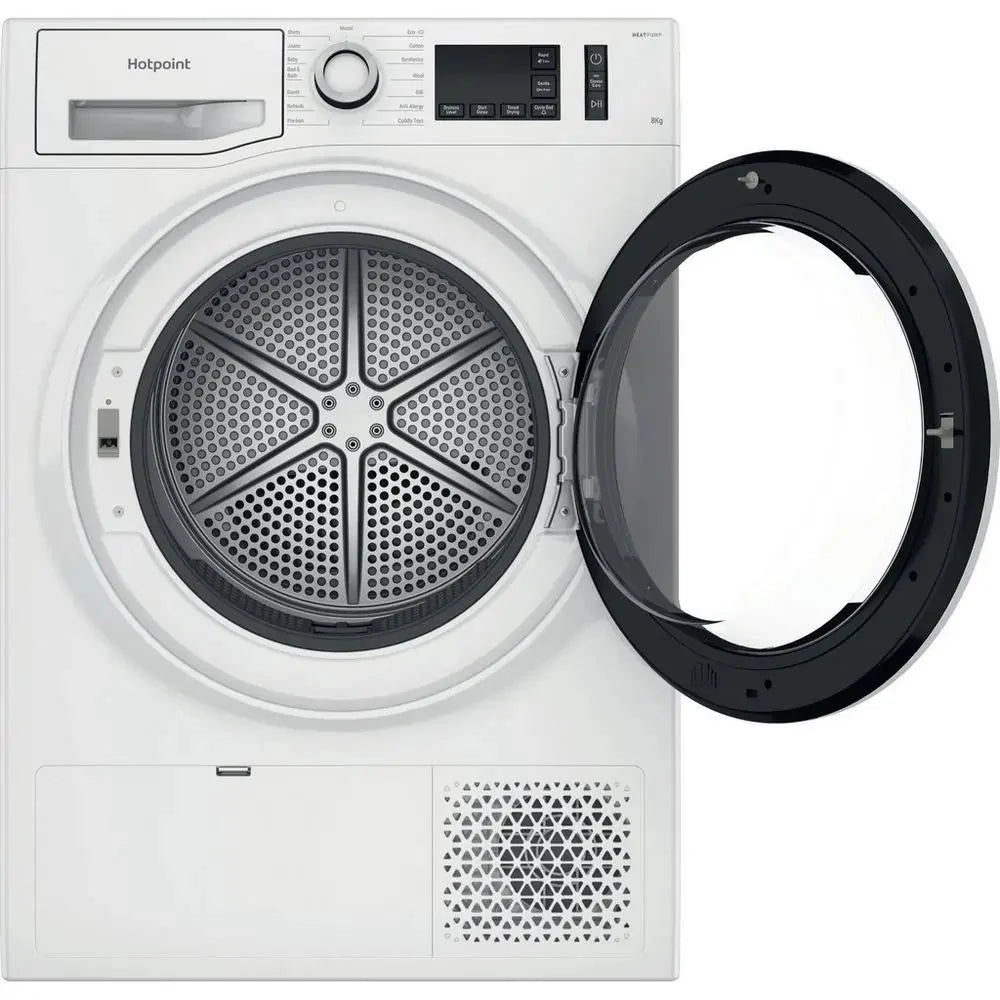 Hotpoint NTSM1182SKUK 8kg Heat Pump Condenser Dryer in White