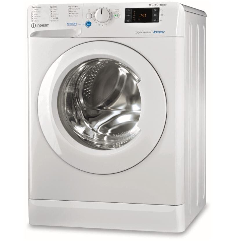 Indesit BDE1071682XWUKN 10kg Wash 7kg Dry 1600rpm Freestanding Washer Dryer - White