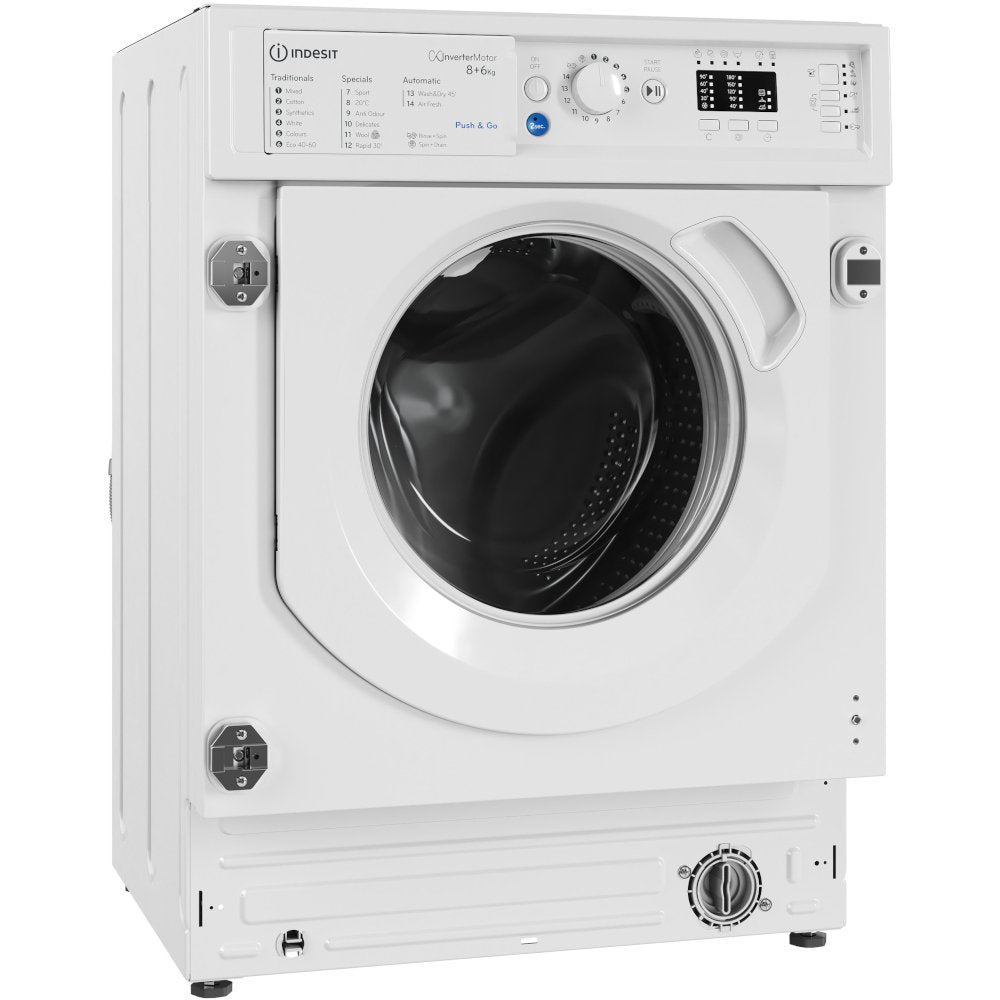 Indesit BIWDIL861485UK 8kg/6kg 1400rpm Integrated Washer Dryer - White