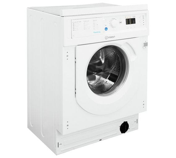 Indesit BIWMIL71252UKN 1200 Spin Integrated 7Kg Washing Machine