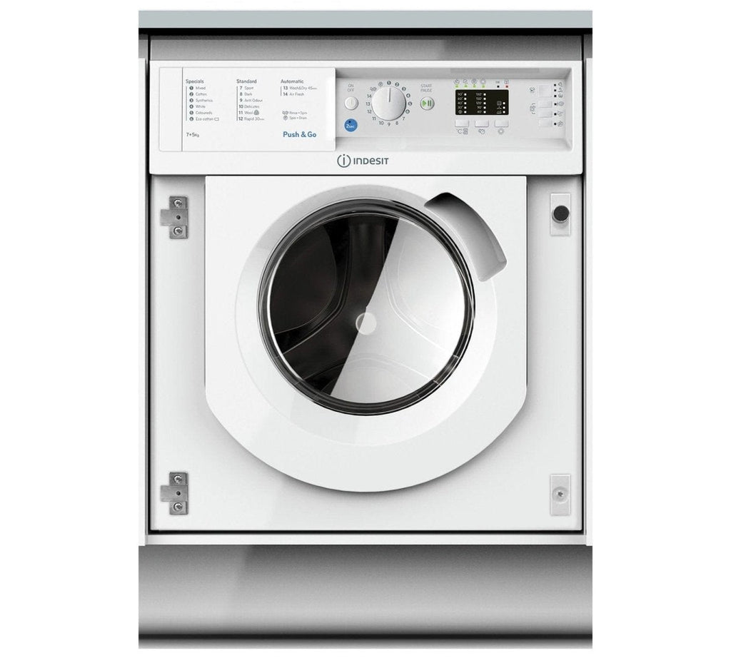 Indesit BIWMIL71252UKN 1200 Spin Integrated 7Kg Washing Machine