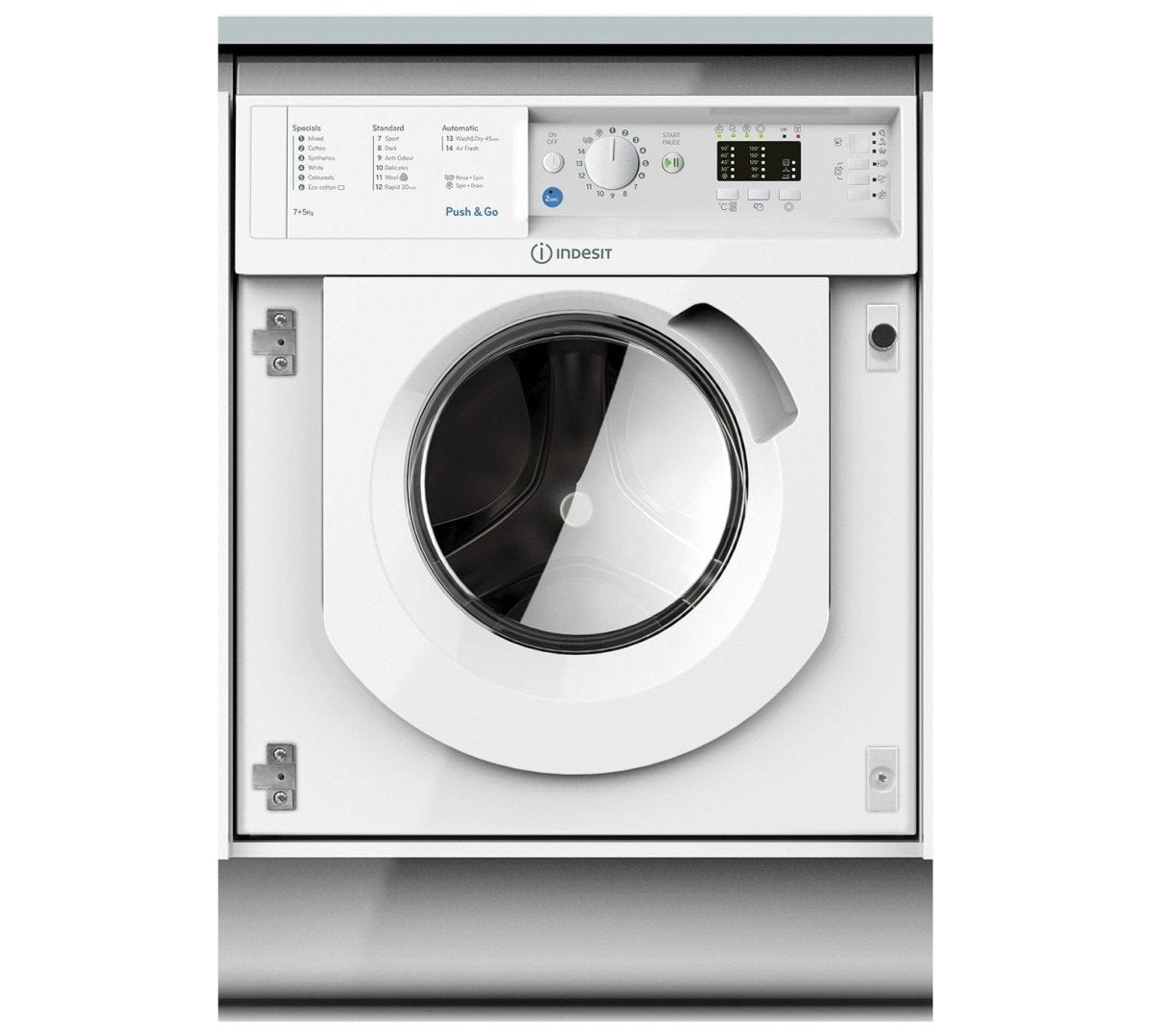 Indesit BIWMIL71252UKN 1200 Spin Integrated 7Kg Washing Machine