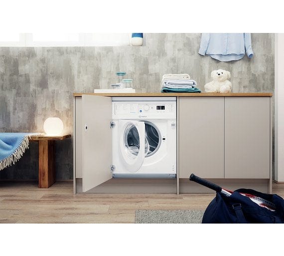 Indesit BIWMIL71252UKN 1200 Spin Integrated 7Kg Washing Machine