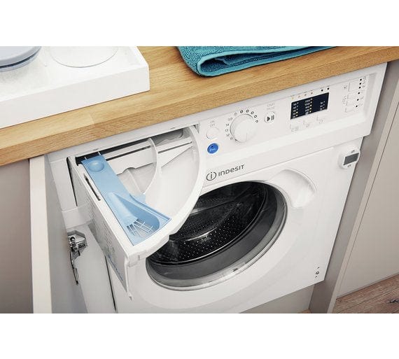 Indesit BIWMIL71252UKN 1200 Spin Integrated 7Kg Washing Machine