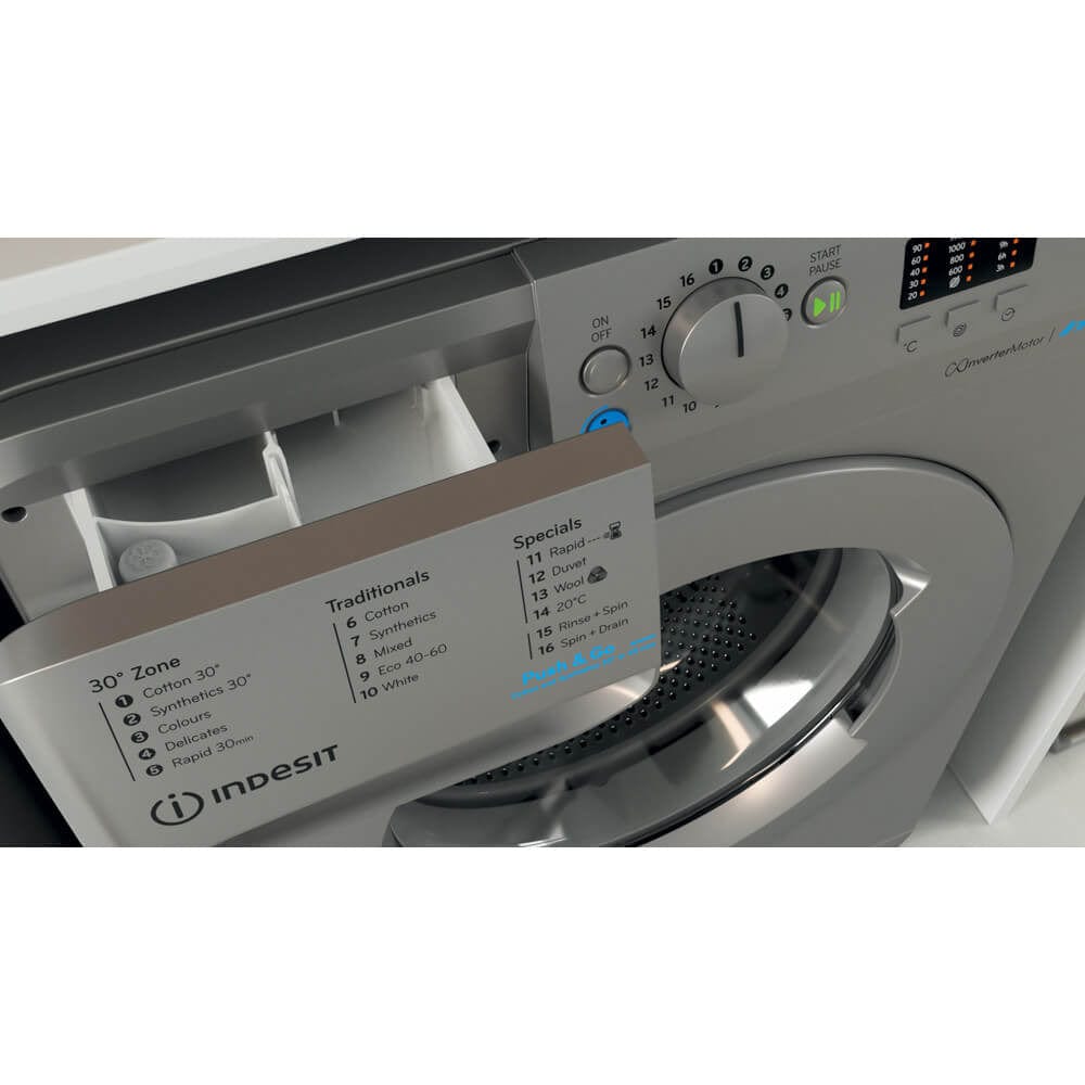 Indesit BWA81485XSUK Washing Machine 1400rpm 8Kg Silver