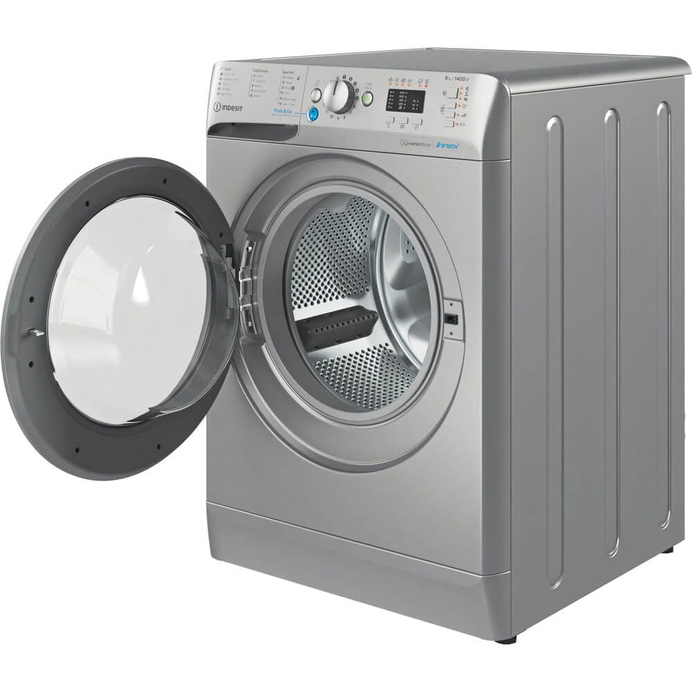 Indesit BWA81485XSUK Washing Machine 1400rpm 8Kg Silver