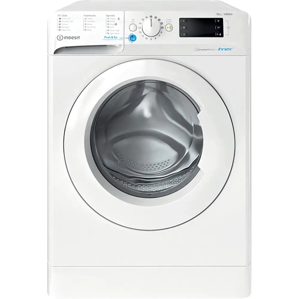 Indesit BWE101486XWUKN Freestanding Washing Machine 10Kg 1400 rpm, 59.5cm Wide - White