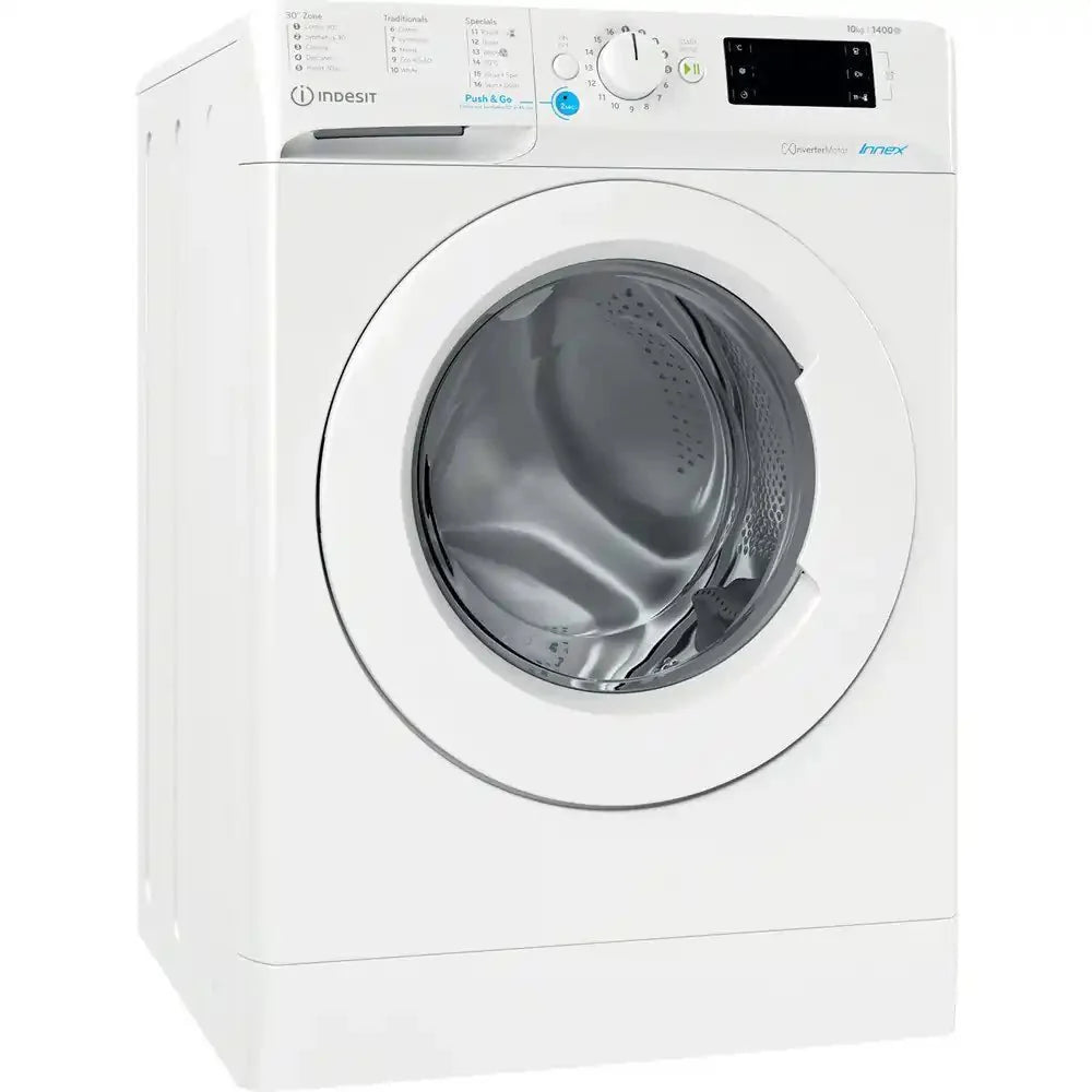 Indesit BWE101486XWUKN Freestanding Washing Machine 10Kg 1400 rpm, 59.5cm Wide - White