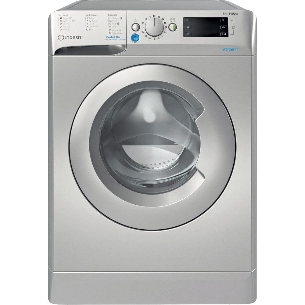 Indesit BWE71452SUKN 7KG 1400rpm Washing Machine Silver