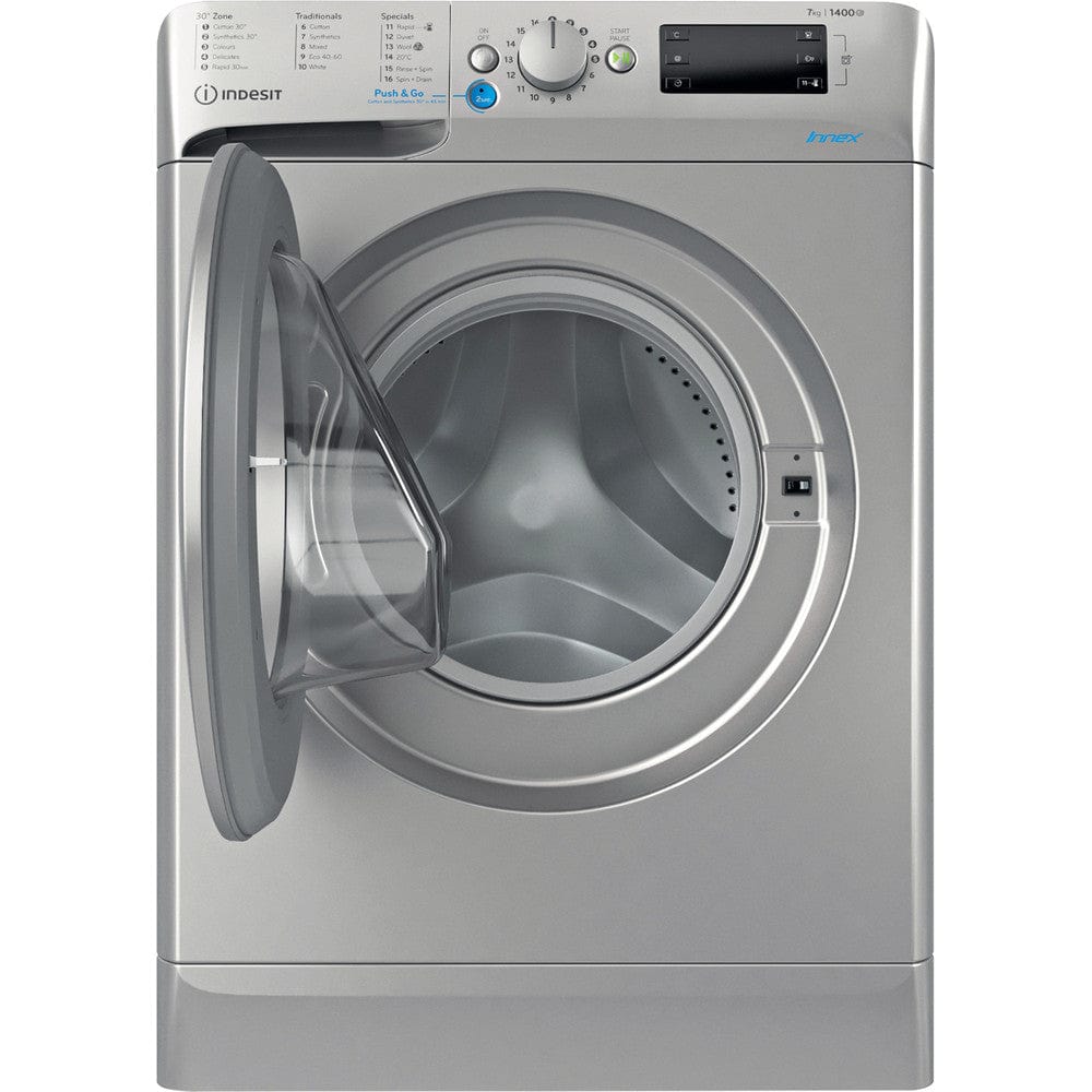 Indesit BWE71452SUKN 7KG 1400rpm Washing Machine Silver