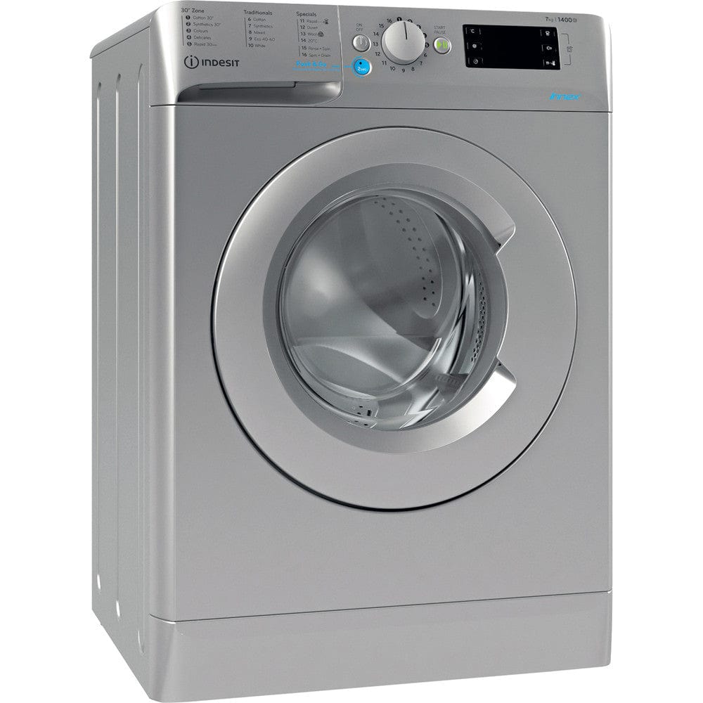 Indesit BWE71452SUKN 7KG 1400rpm Washing Machine Silver