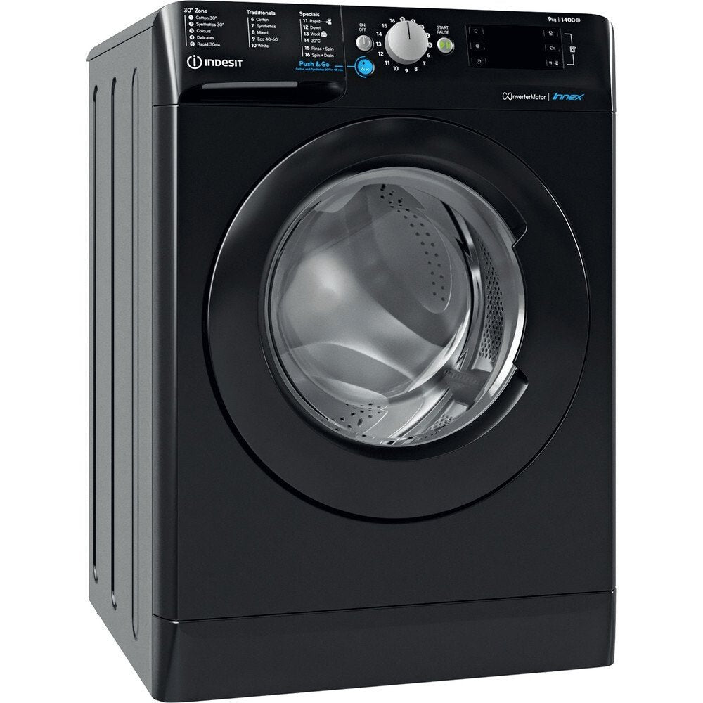 Indesit BWE91496XKUKN 9kg Washing Machine 1400 rpm, 59.5cm Wide - Black