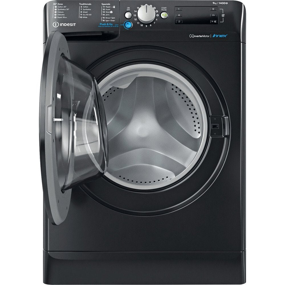 Indesit BWE91496XKUKN 9kg Washing Machine 1400 rpm, 59.5cm Wide - Black