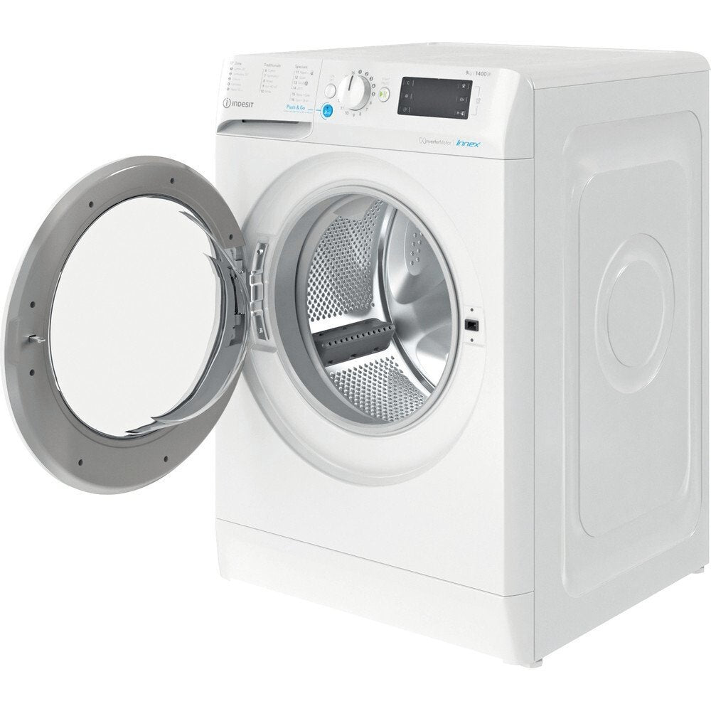 Indesit BWE91496XWUKN 9kg Washing Machine, 1400 rpm, 59.5cm Wide - White