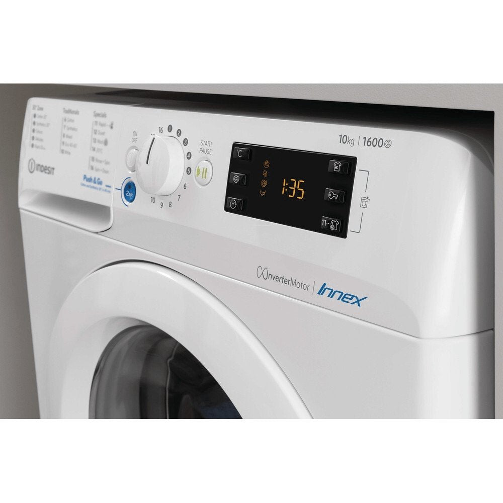 Indesit BWE91496XWUKN 9kg Washing Machine, 1400 rpm, 59.5cm Wide - White