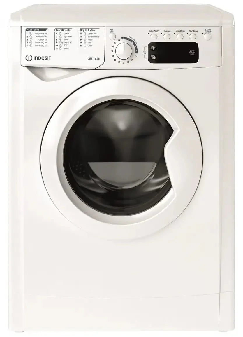 Indesit EWDE761483WUK 7kg/6kg 1400 Spin Washer Dryer, White