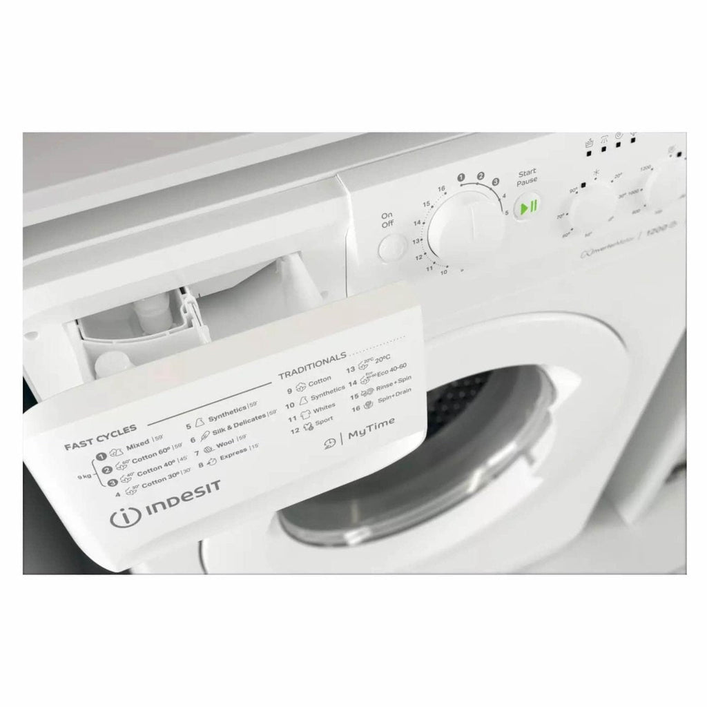 Indesit MTWC91284WUK 9kg 1200rpm Spin Freestanding Washing Machine White