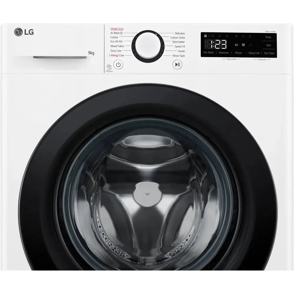 LG F2Y509WBLN1 9kg 1200 Spin Washing Machine, White