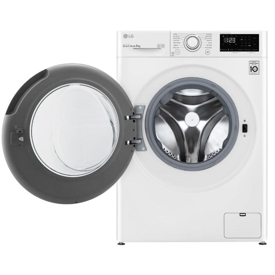 LG F4V309WNW Washing Machine in White, 1400rpm 9kg B Rated