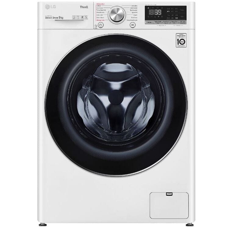 LG V9 F4V909WTSE Wifi Connected 9Kg Washing Machine with 1400 rpm - White