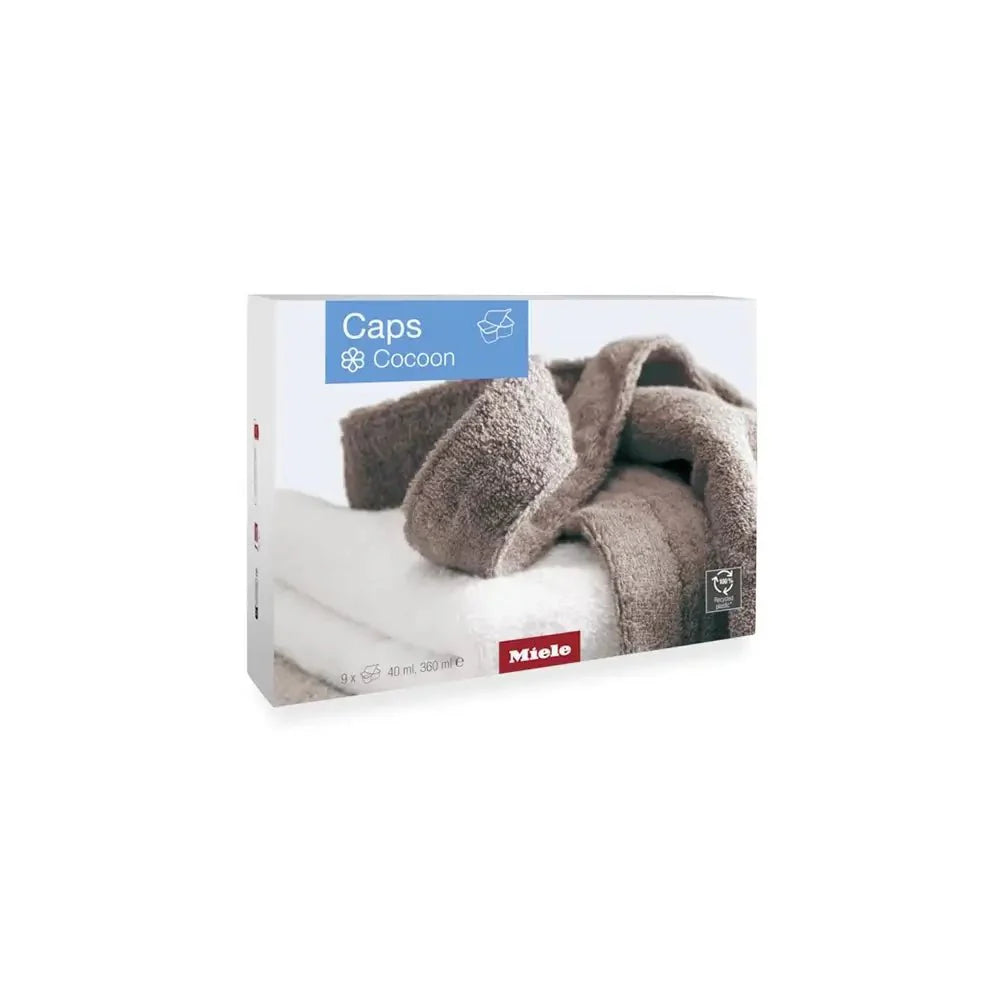 Miele 11486080 WACSOC0902L 9-Pack Cocoon Caps Fabric Conditioner for all Miele Washing Machines