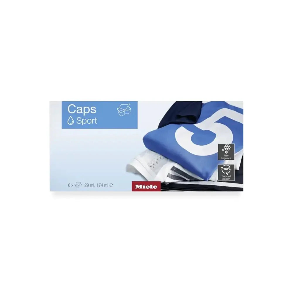 Miele 12014050 WACSP0603L 6-Pack Sports Caps for Synthetic Fabrics, for all Miele Washing Machines