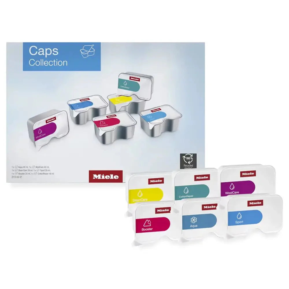 Miele 12014200 WACCO0603L 6-Pack Caps Collection Trial Package with Selected Capsule Types, EasyOpen, for all Miele Washing Machines