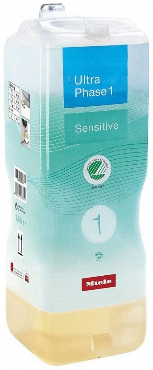 Miele UltraPhase 1 Sensitive (1.4 litres) 2-component detergent for whites and coloured items.