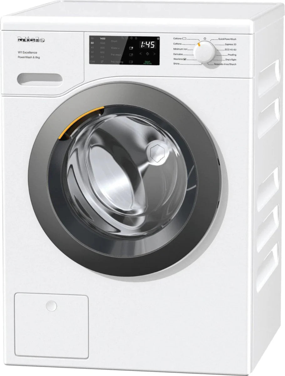 Miele WED325WCS Freestanding Washing Machine, 8kg Load, 1400rpm Spin, White