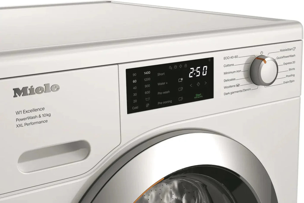Miele WEK365 WCS QuickPowerWash 10Kg Washing Machine, 1400 Spin - White