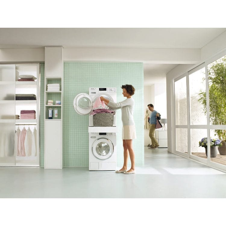 Miele WTV512 Washer-Dryer Stacking Kit For All White - Chrome W1 Wm + All White T1 Dryers