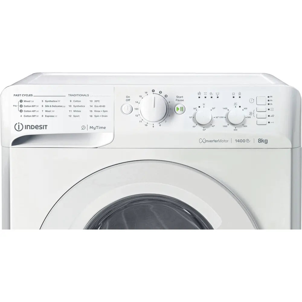 Indesit MTWC81495WUK 8kg 1400 Spin Washing Machine, White