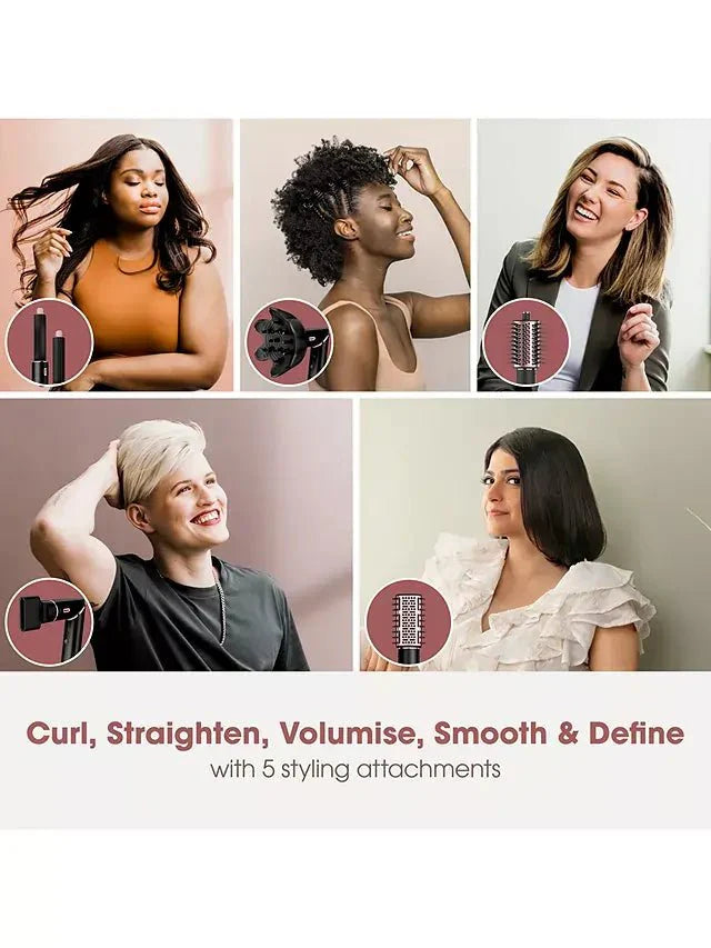 Shark HD440UK FlexStyle 5-in-1 Air Styler & Hair Dryer with Storage Case, Black