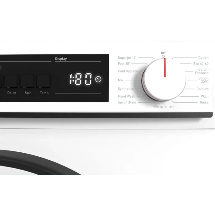 Sharp ESNFB814BWNA 8kg 1400 Spin Washing Machine - White