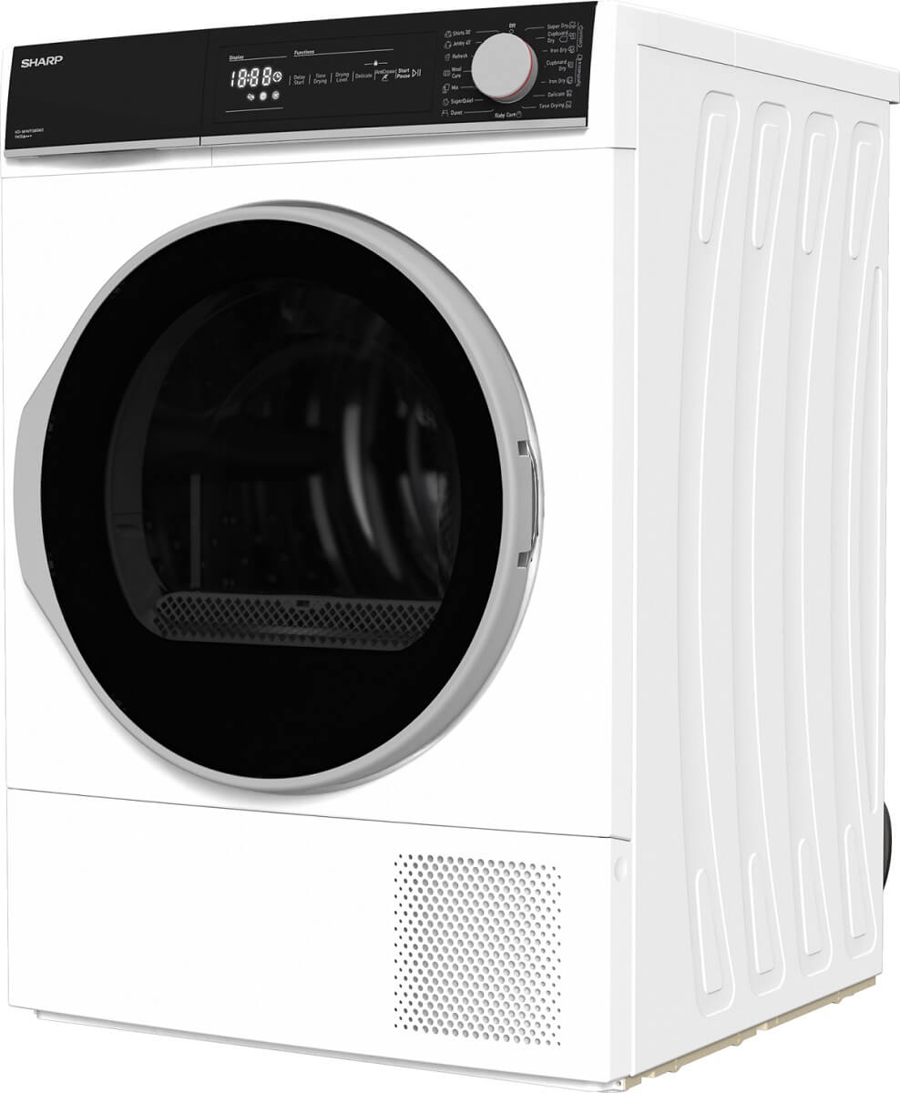 Sharp KDNHH9S8GW3EN 9kg Heat Pump Tumble Dryer  White