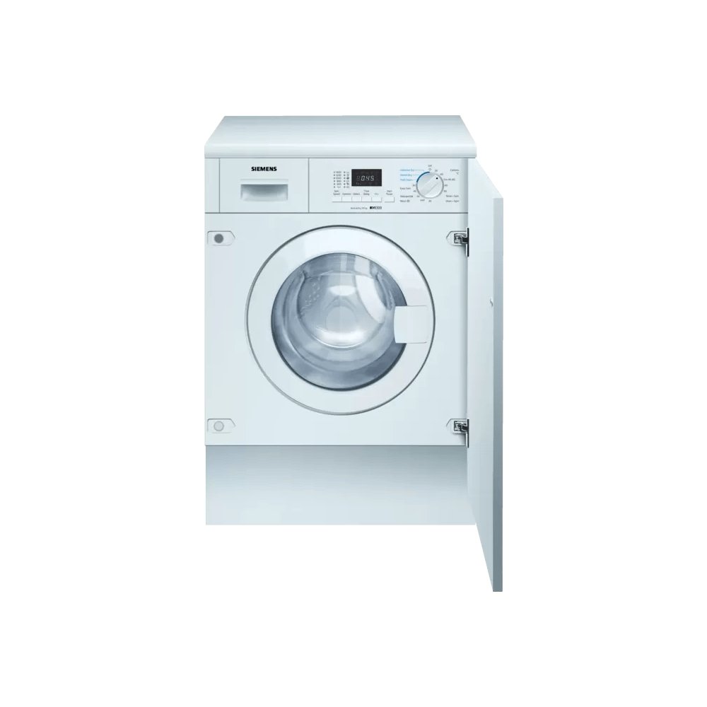 SIEMENS WK14D322GB iQ300 52 Litre 7+4Kg Integrated Washer Dryer, 59.5cm Wide - White