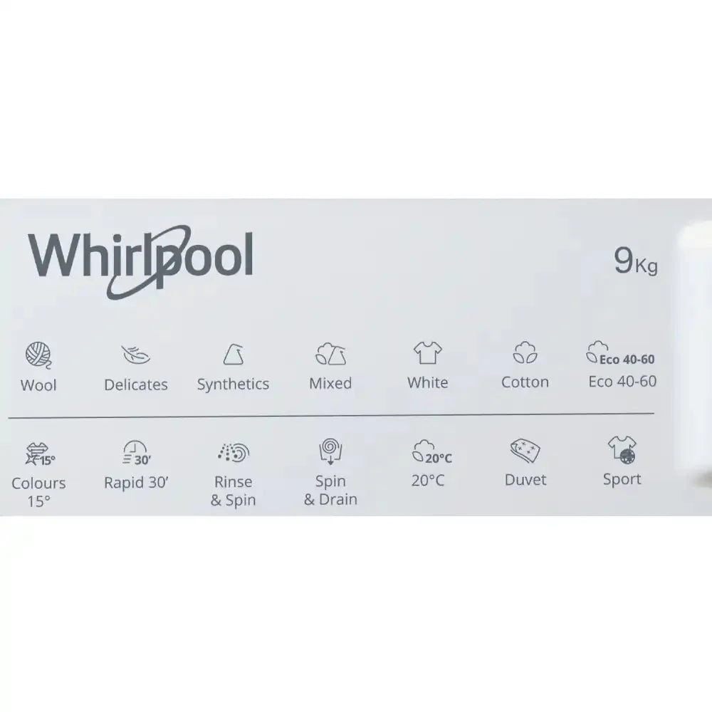 Whirlpool BIWMWG91485UK Integrated Washing Machine 9kg with 1400 rpm - White
