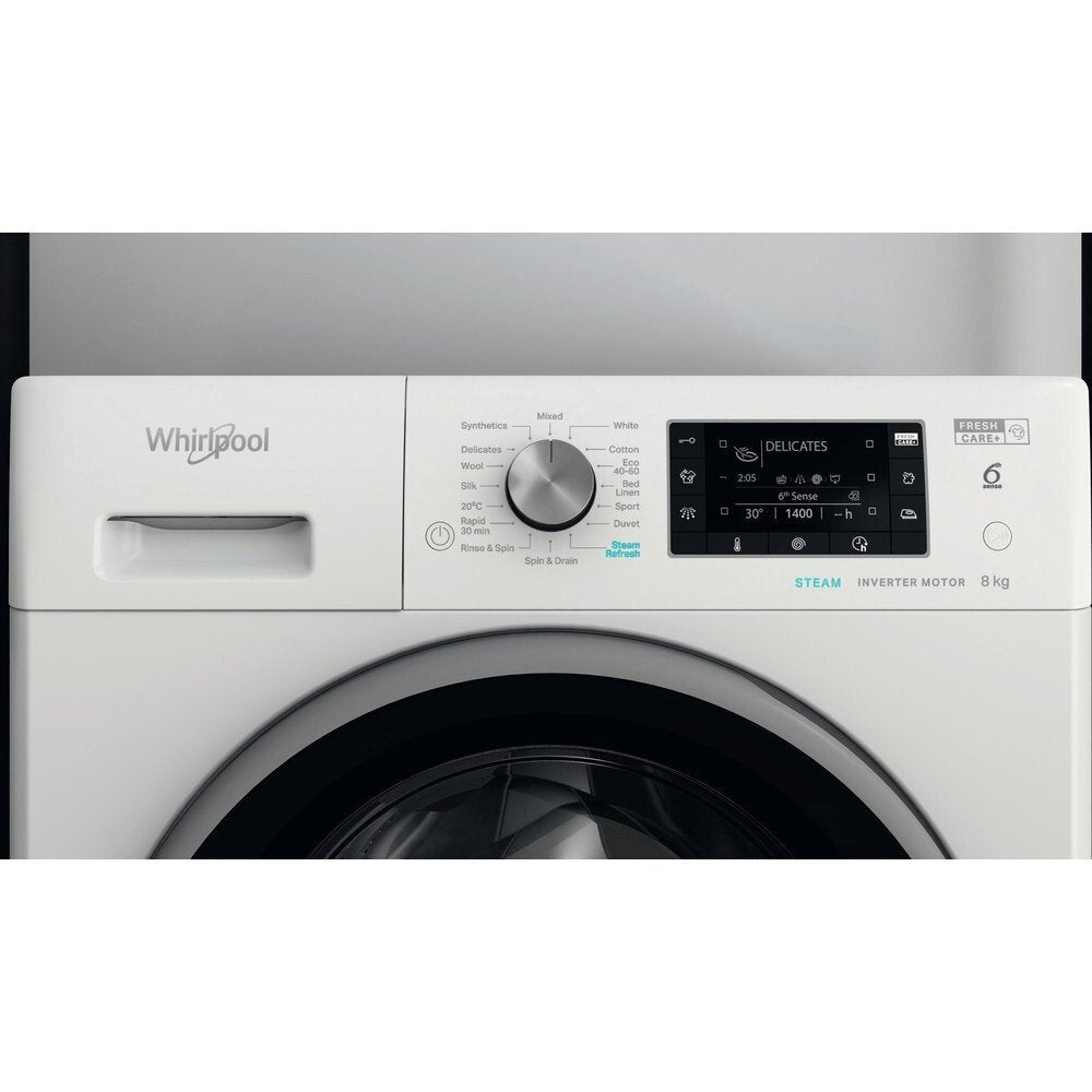 Whirlpool FFD8469BSVUK 8Kg Washing Machine with 1400 rpm, 59.5cm Wide - White