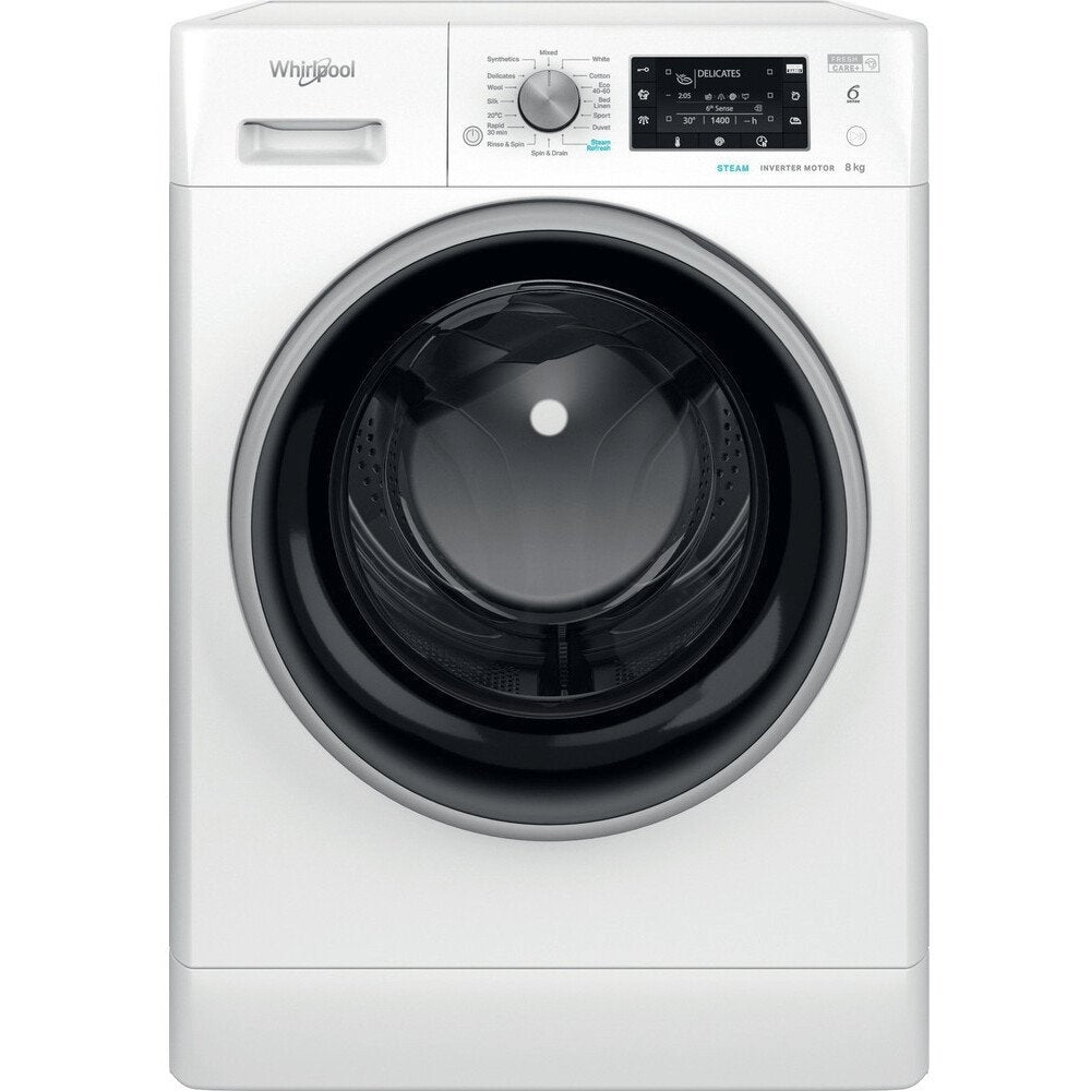 Whirlpool FFD8469BSVUK 8Kg Washing Machine with 1400 rpm, 59.5cm Wide - White