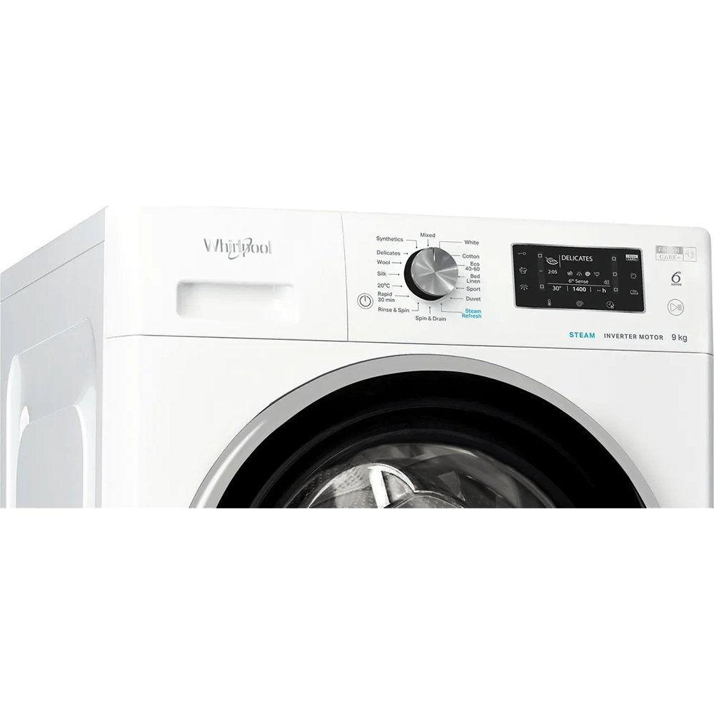 Whirlpool FFD9458BSVUKN 9KG Washing Machine, 59.5cm Wide- White
